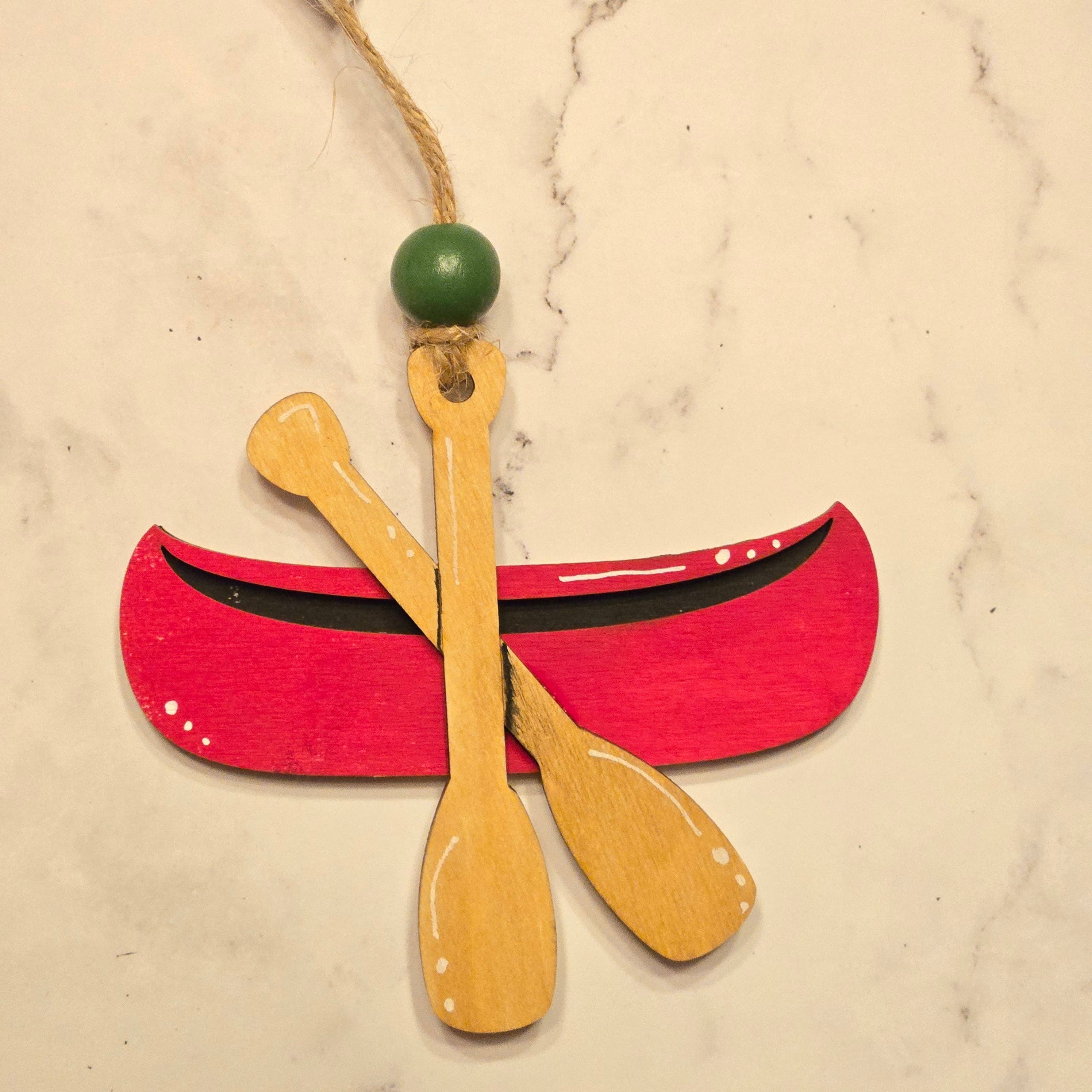 Black River Arts - Wholesale Ornament - Canoe Ornament0