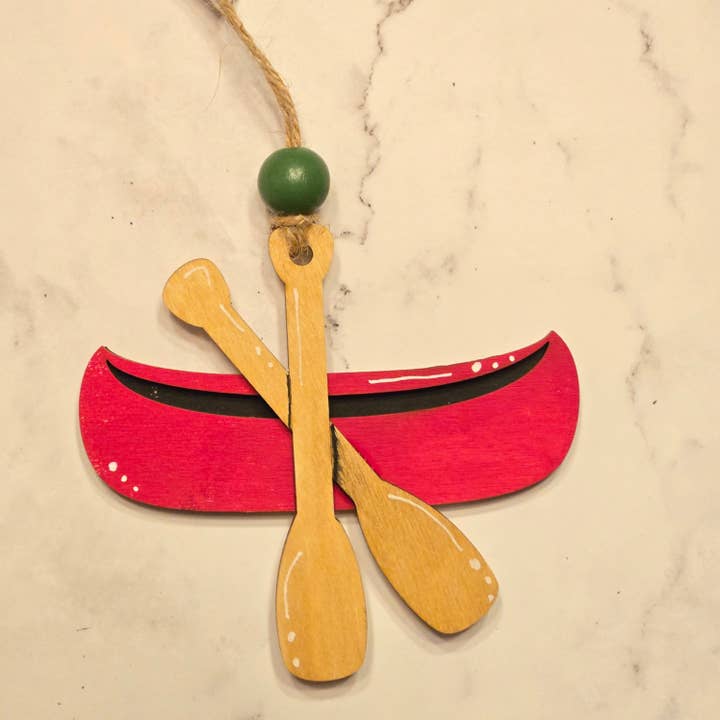 Black River Arts - Wholesale Ornament - Canoe Ornament