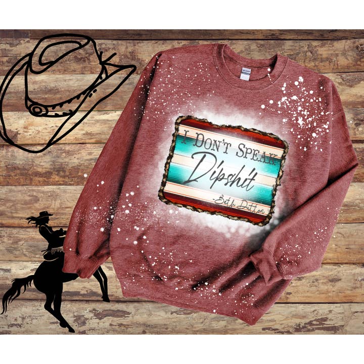 Pull à col rond Serape Dutton pour la vente par Curly Q Creations