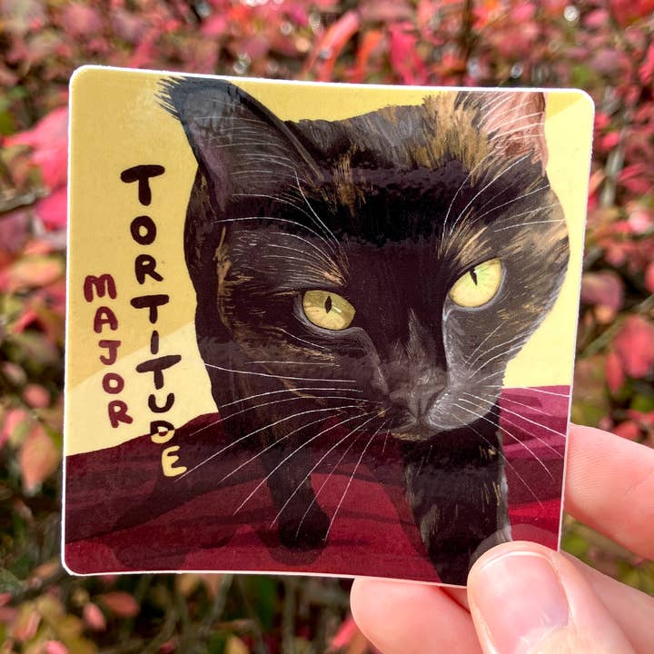 Major Tortitude, Premium Vinyl Sticker for wholesale by Art Fimbel