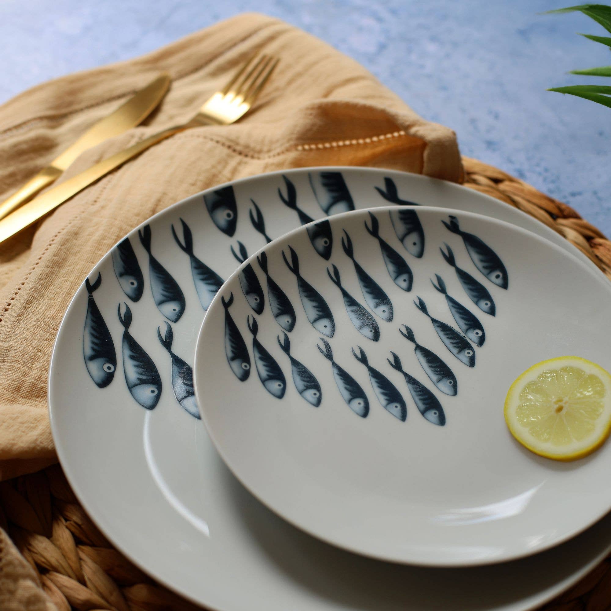 Novastyl - Wholesale Dinner Plate - PESCARE flat plate 26.5cm in porcelain6