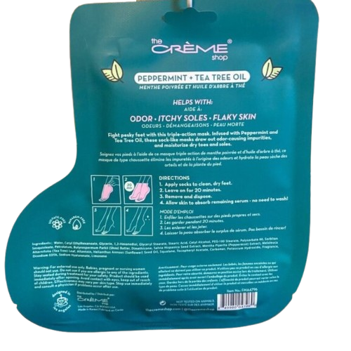 Crover - Wholesale Foot Mask - K-Beauty Foot Repair Mask | Peppermint & Tea Tree Oil4