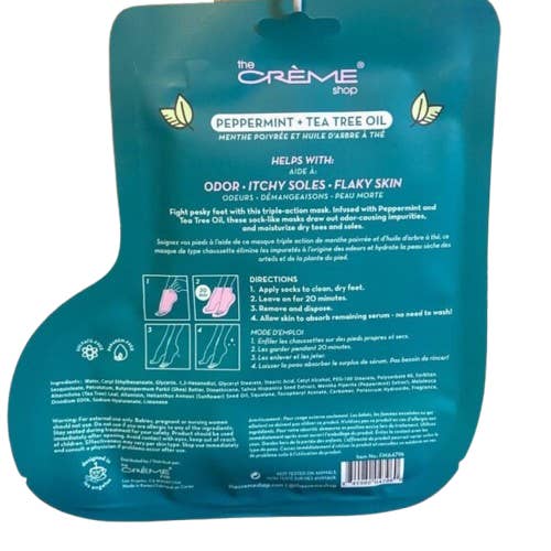 Crover - Wholesale Foot Mask - K-Beauty Foot Repair Mask | Peppermint & Tea Tree Oil4