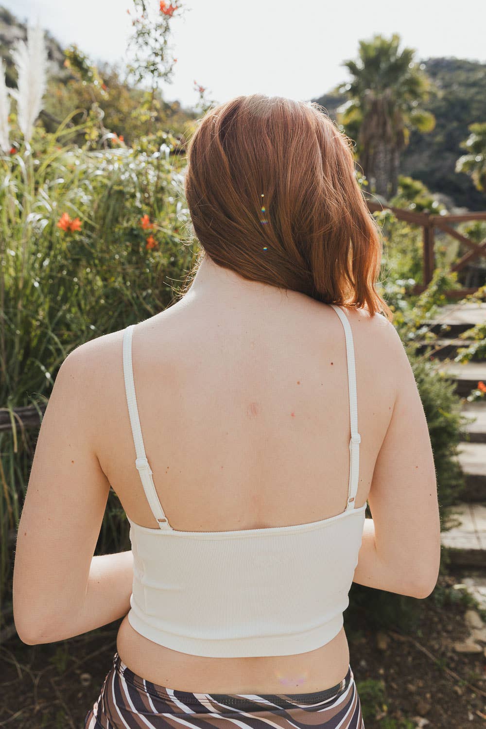 Leto Accessories - Venta al por mayor Brallete - Mujer - Bralette combinado de tul con corte en V Flora5