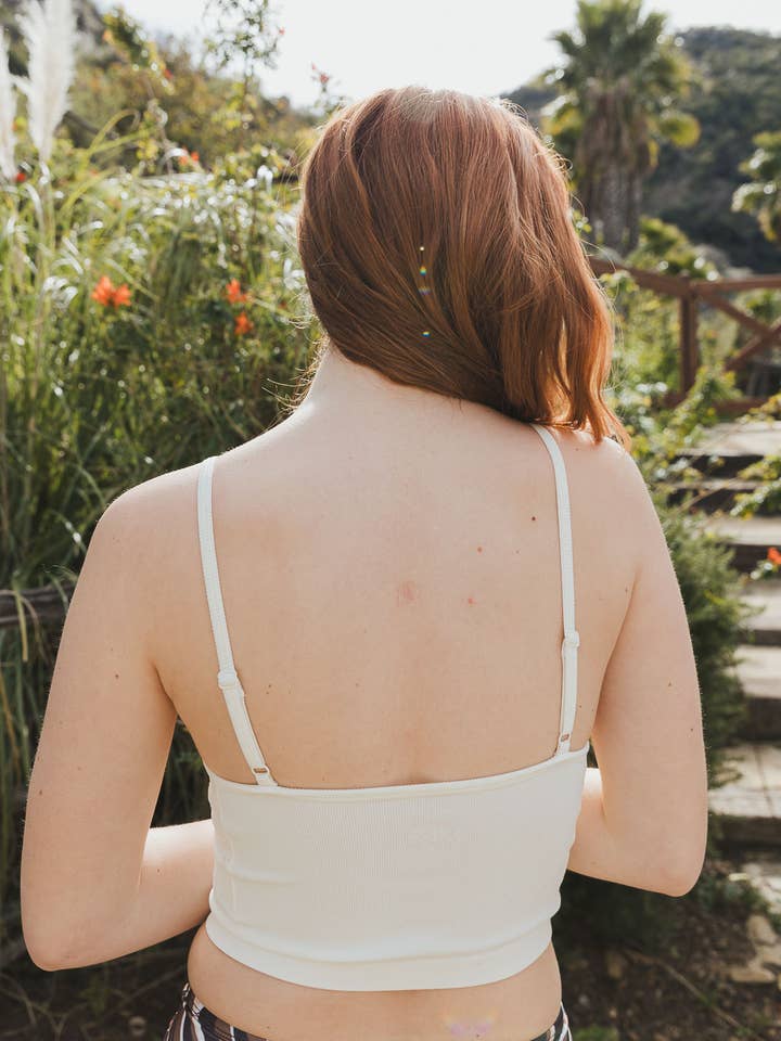 Leto Accessories - Venta al por mayor Brallete - Mujer - Bralette combinado de tul con corte en V Flora5