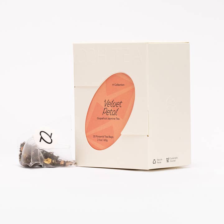 Velvet Petal (Grapefruit Jasmine Tea) for wholesale by O2H Tea