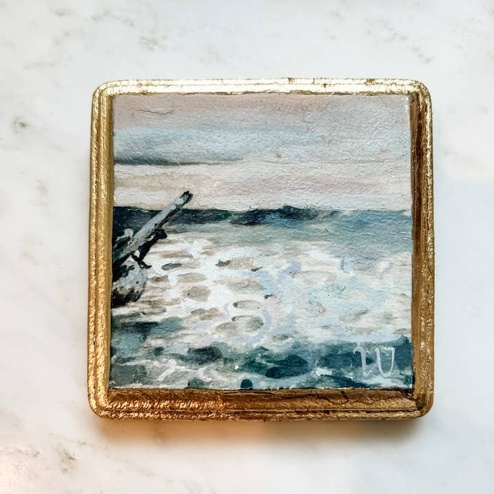 Taylor Wiedemann Fine Art - Wholesale Painting/Drawing - 4x4 Landscape in Miniature- Driftwood 0