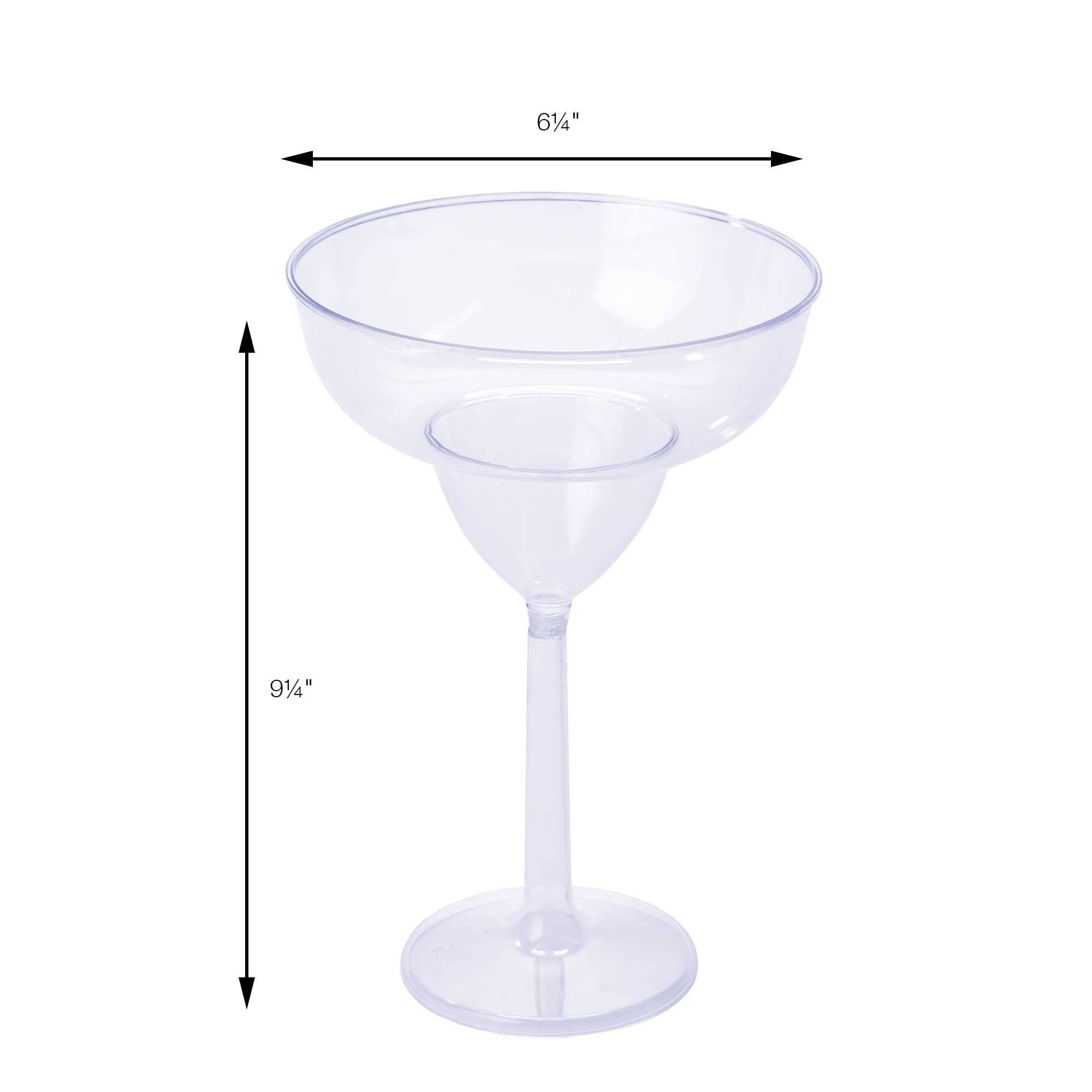 Portofino International Trading, USA - Wholesale Cocktail/Liquor Glass - Jumbo Plastic Margarita Glass 30oz - Clear2