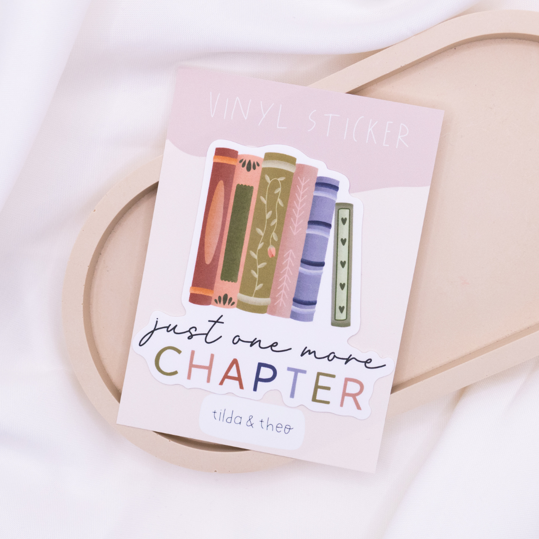 Tilda&Theo - Wholesale Sticker - Reading “One more Chapter” Sticker Book - Vinyl Decal3