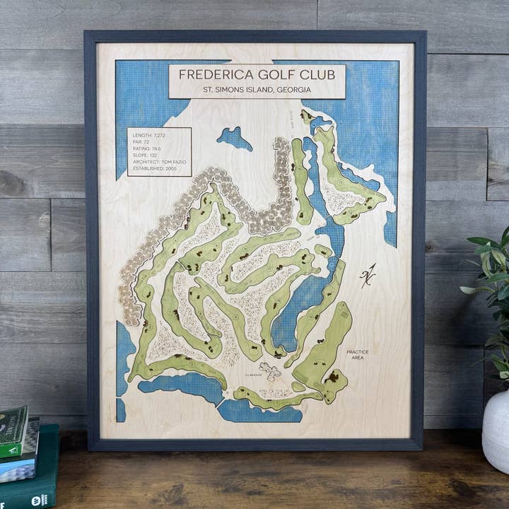 Custom 3D Multi-Layer Golf Map for wholesale by The Golf Project