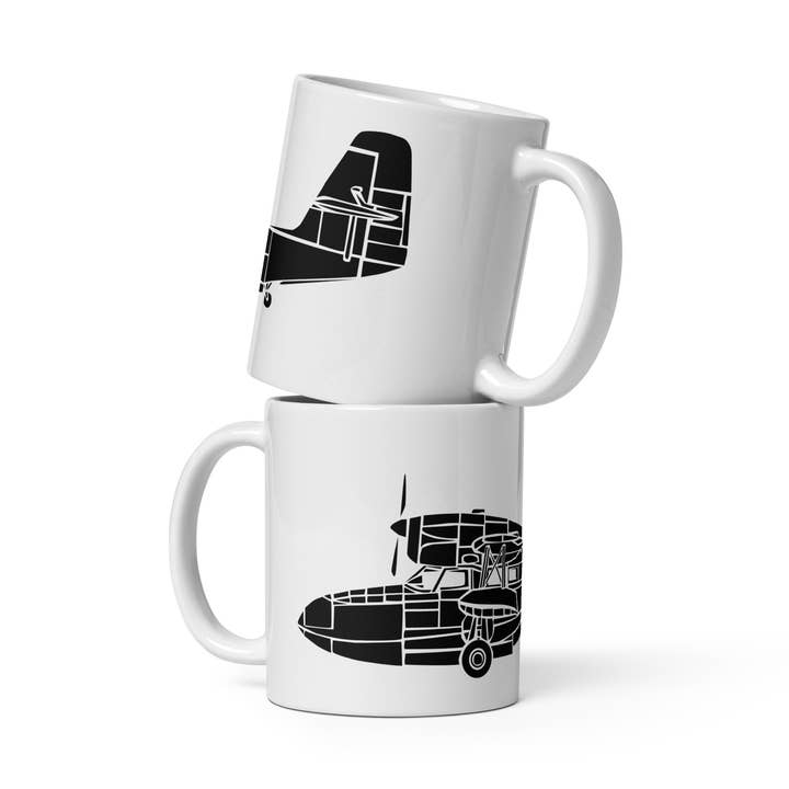 Kaffe krus med en Grumman Goose Sea Plane for engroshandel hos Bellavance Ink