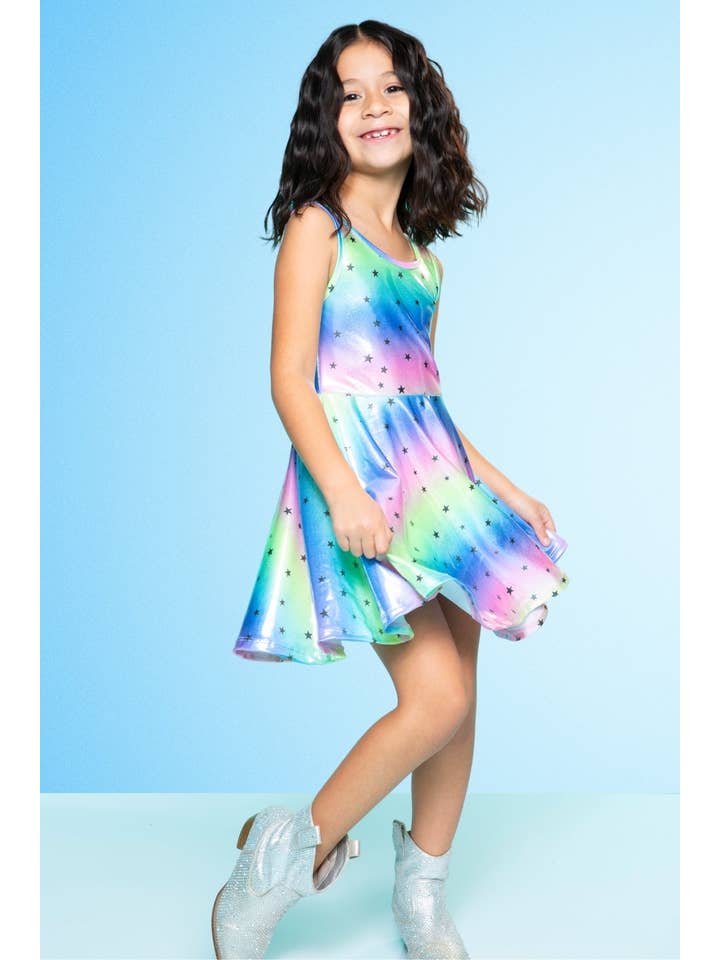 PixieLane - Wholesale Dress - Kids - Glitter Tank Super Twirl Dress48
