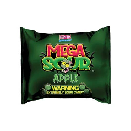 CargoPirate - Wholesale Hard Candy - Barnetts Mega Sour Candy Apple 12x104g2
