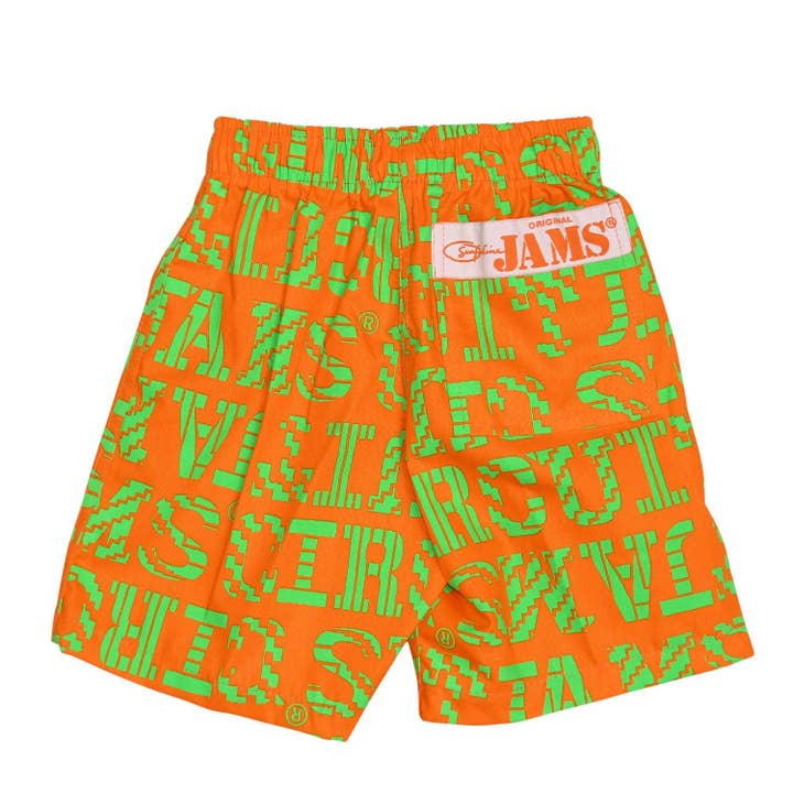 Jungen Super Jams Shorts - Word Track Orange für den Großhandel von JAMS World