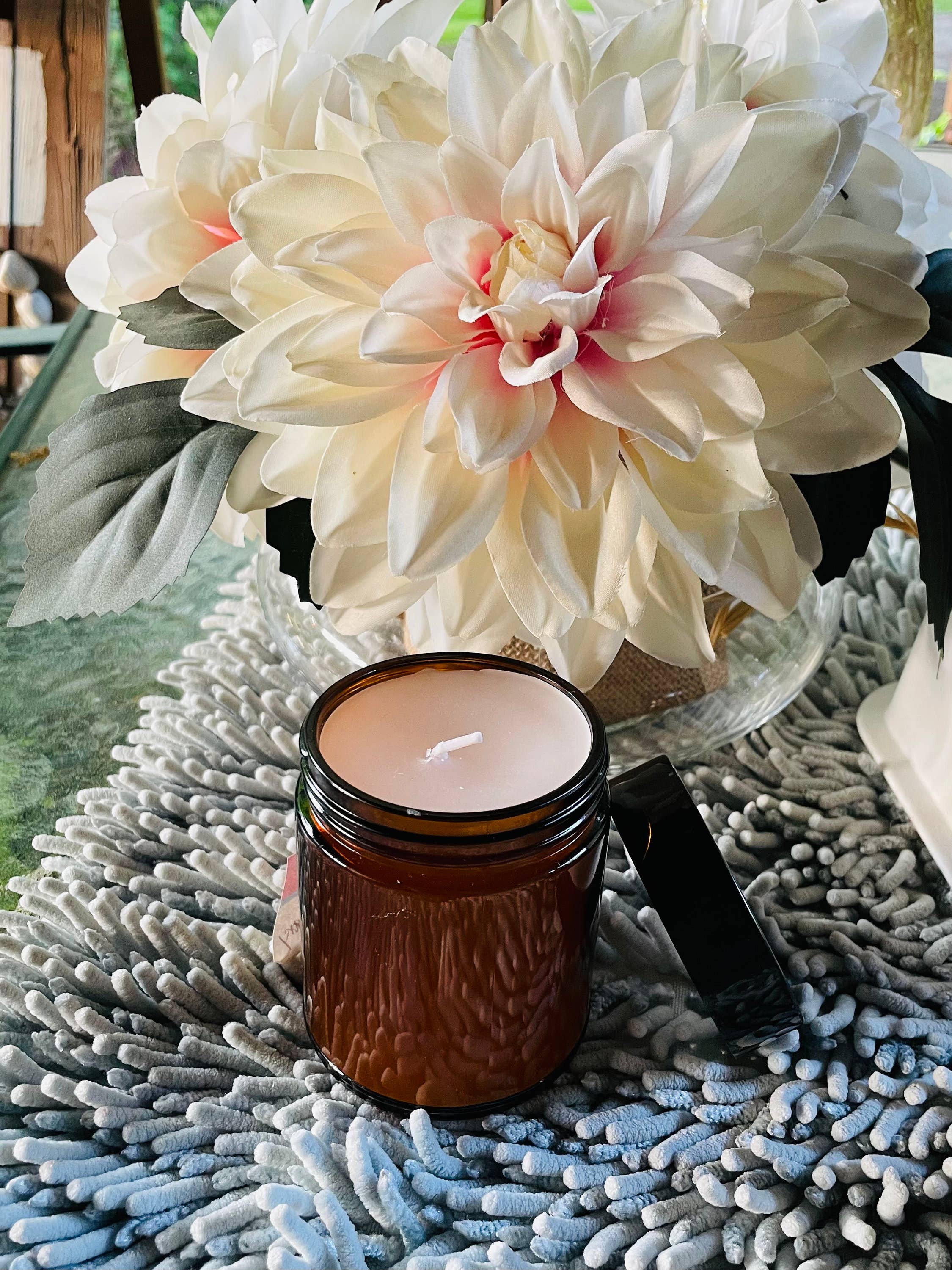 LuvinbyJessica.etsy.com - Wholesale Jar/Filled Candle - Personalized Candles Scented Candle Amber Glass Jars3