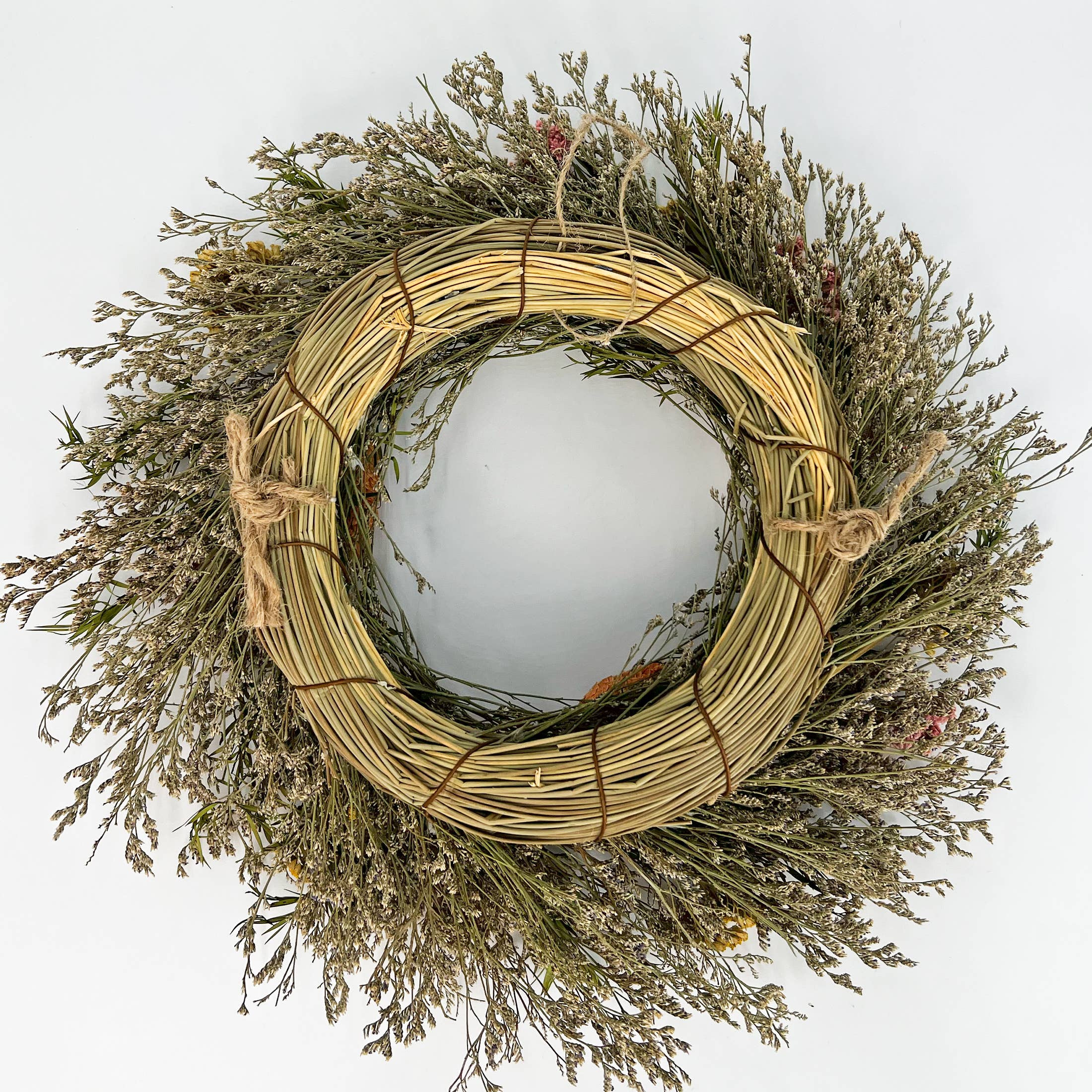 2626 Designs - Wholesale Wreath - Preserved Botanical Wreath – Natural Mixed Blooms7