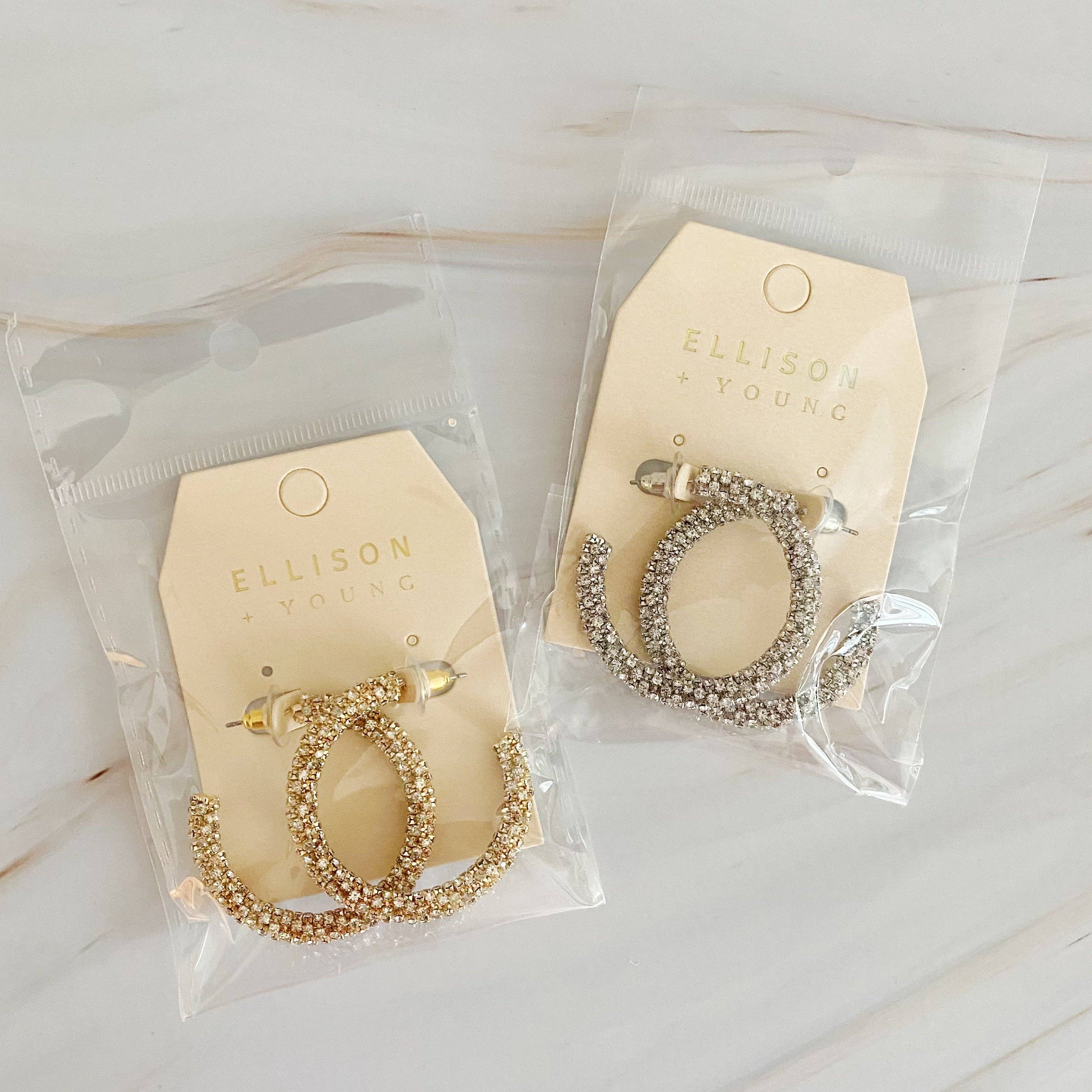 Ellison+Young - Vendita all'ingrosso Orecchini a cerchio - Orecchini a Cerchio Wrap In Shine9