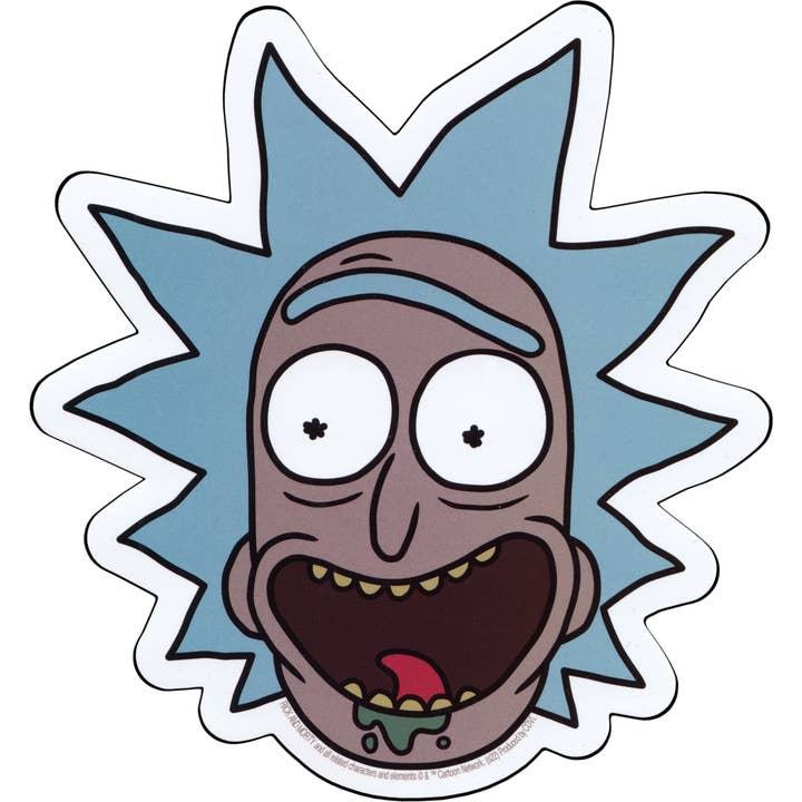 Sticker - Rick And Morty - Rick's Headshot for wholesale by Square Deal Recordings & Supplies