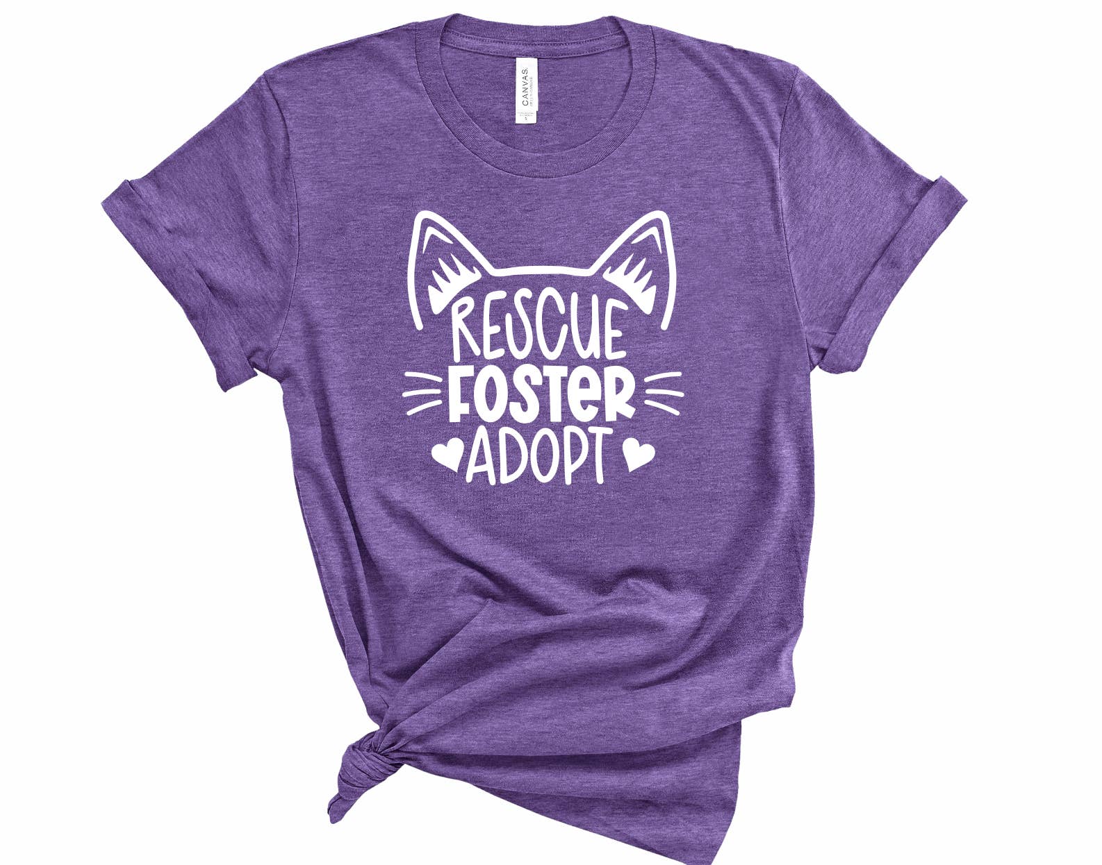 Woofingtons & Company - Wholesale Screen Printed T-Shirt - Women's - Rescue, Foster, Adopt Teeshirt - Pet Lovers Cute T-shirts3
