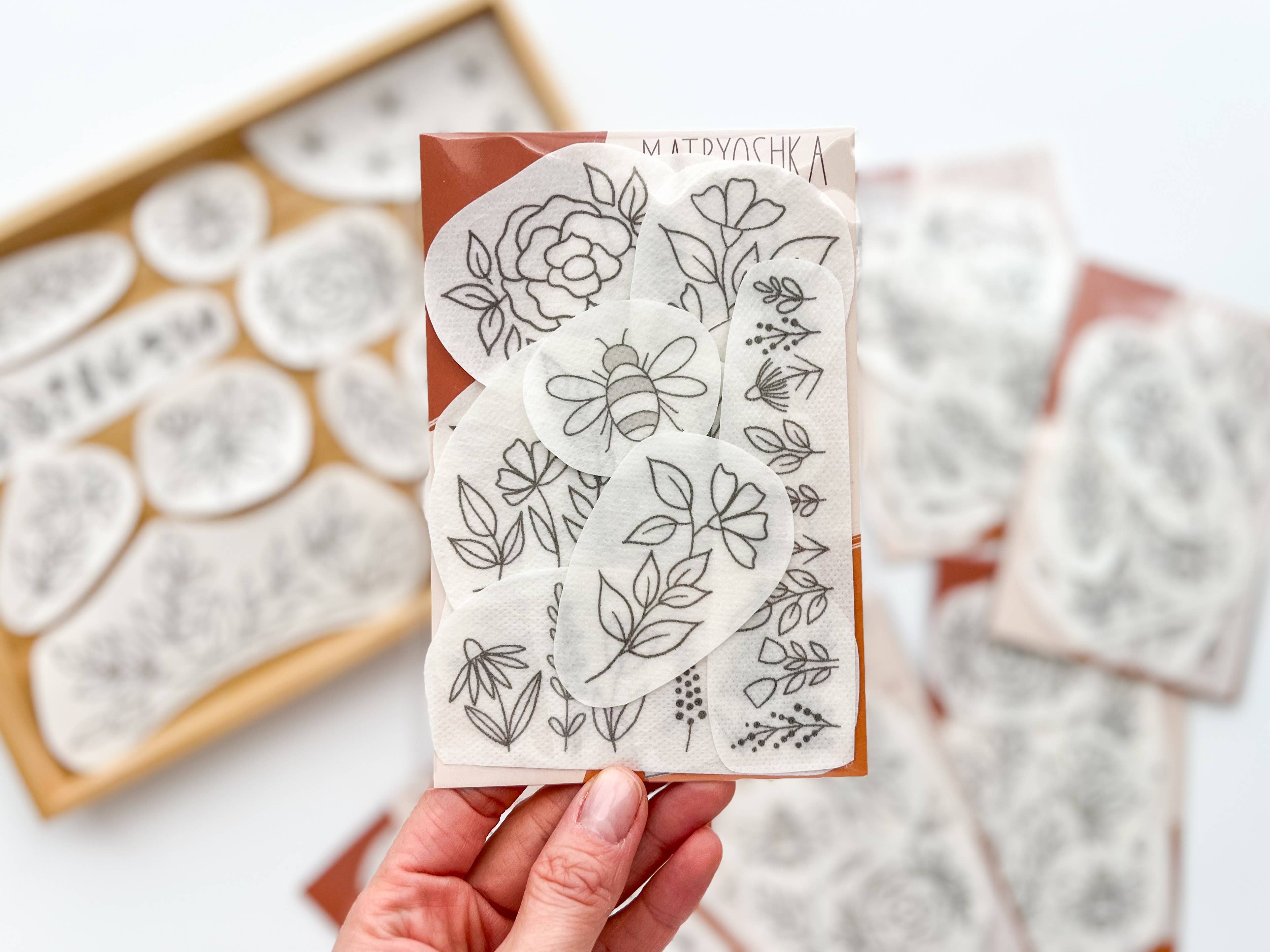 Matryoshka Doll Shop - Wholesale Embroidery/Cross Stitch Supplies - Stick & Stitch Floral embroidery patterns for clothing1