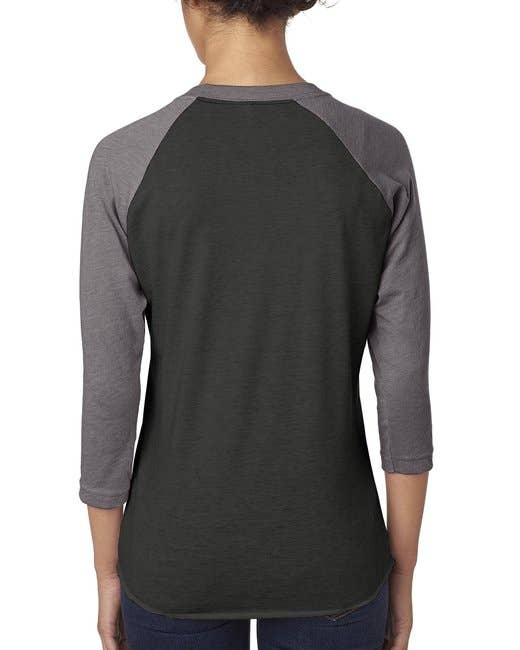 Total Apparel - Wholesale T-Shirt - Women's - Next Level 6051 - Unisex Triblend 3/4-Sleeve Raglan13
