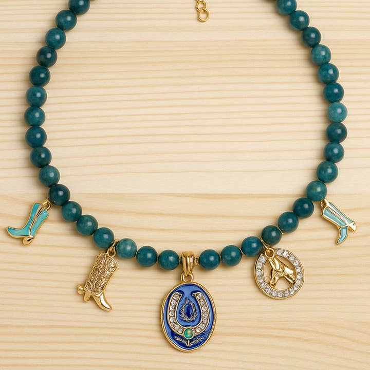 PHOEBE´S - Wholesale Pendant/Charm Necklace - Spirit of the West Necklace in Natural Apatite1