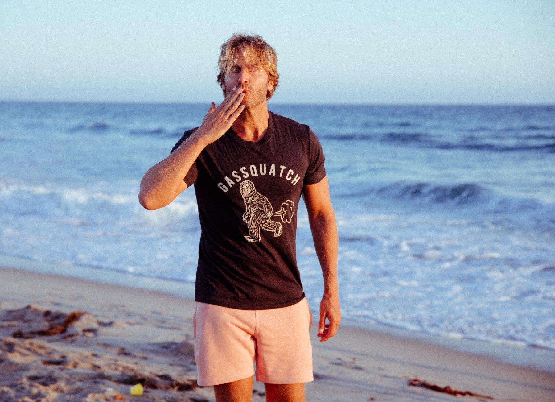 Heather Black Gassquatch Funny Mens Bigfoot Sassquatch T Shirt Toilet for wholesale on Faire3