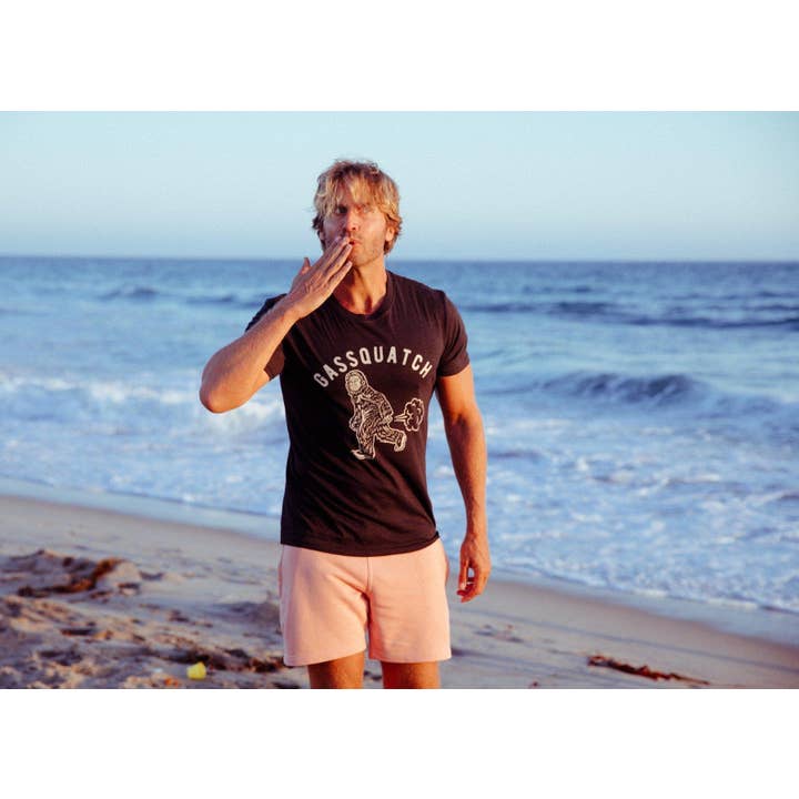 Heather Black Gassquatch Funny Mens Bigfoot Sassquatch T Shirt Toilet for wholesale on Faire3