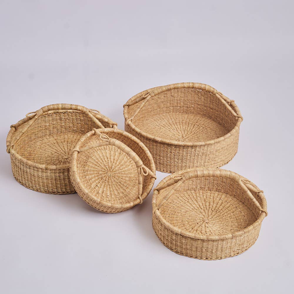 bronzeado Cestos de Colheita Artesanais para venda a revendedores na Faire11