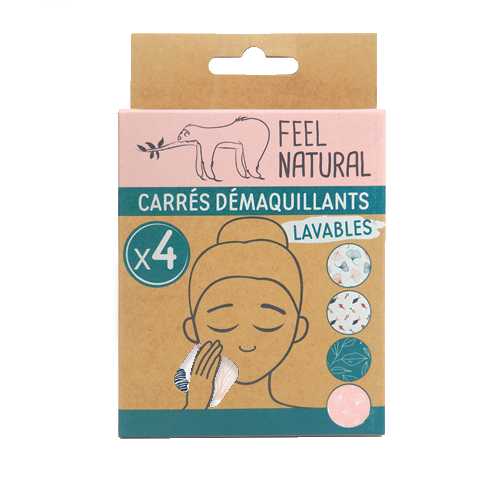 FRENCH TENDANCE - Wholesale Makeup Remover - Set of 4 washable makeup remover squares1