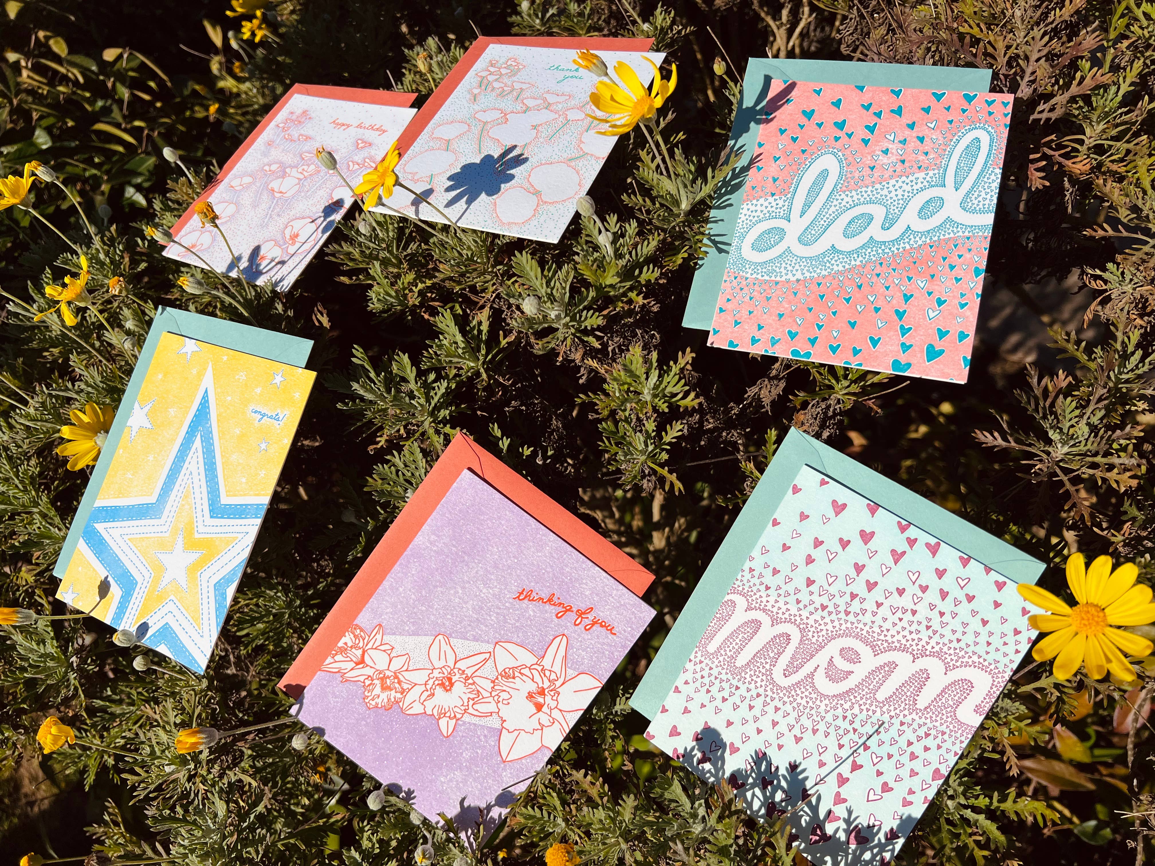 Helen Edna - Wholesale Thinking of You Card - Thinking of You Daffodils Card - Spring Greeting Card2