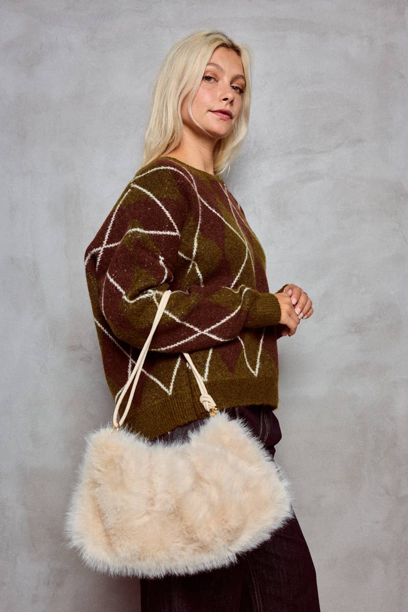 BYREN | ÉLINE L'ATELIER - Wholesale Shoulder Bag - Women's - Faux fur bag CY301JHUI6