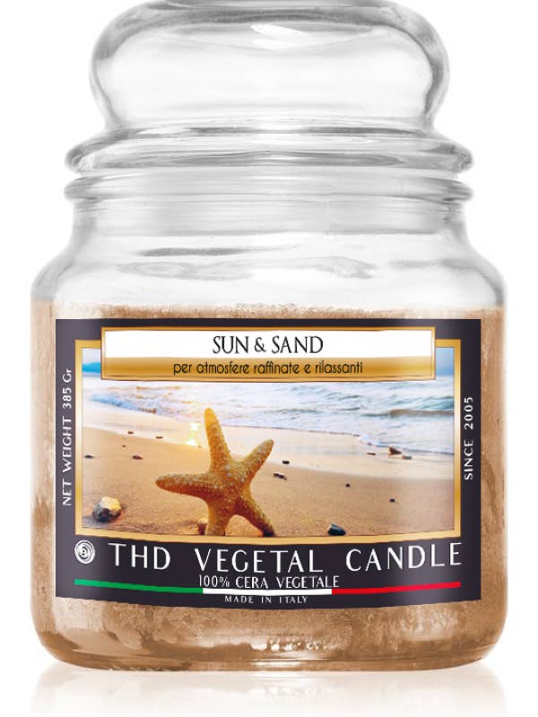 THD Vegetal Candle 385 gr Sun & Sand 6/60 per la vendita all'ingrosso da parte di Thd Tophouse