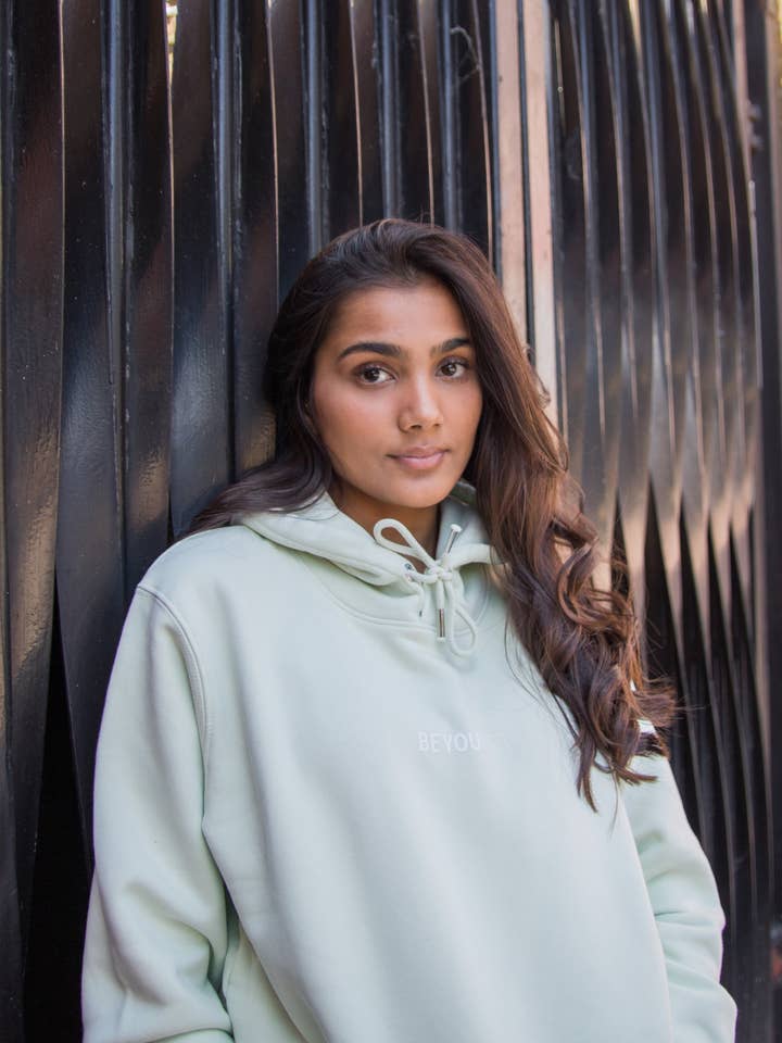 Organic Cotton Hoodie - Stem Green - Be You Essential for wholesale by Dastaar Clothing Limited