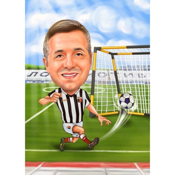 FOOTBALL GOAL for wholesale by Caricature4You