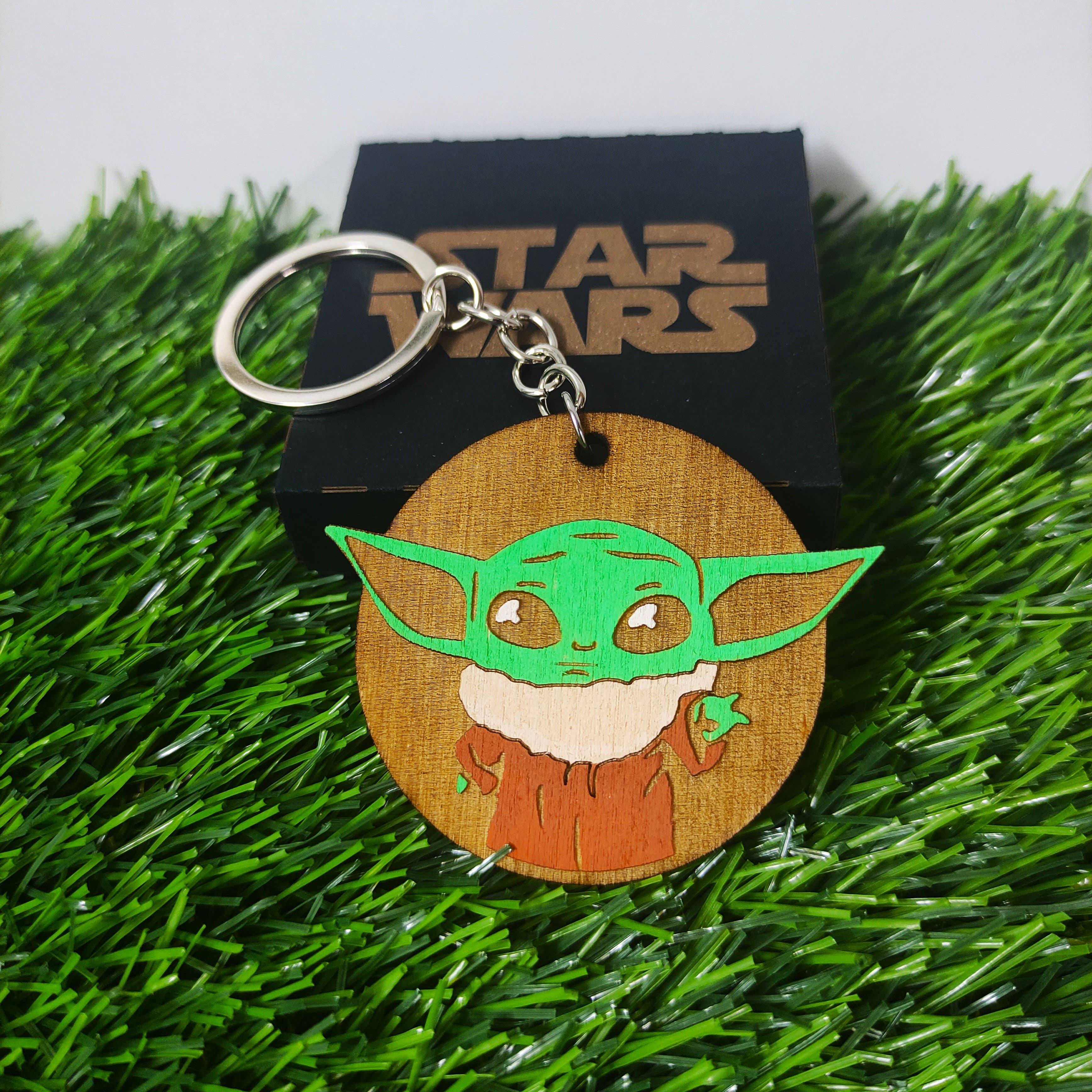 Herbs&Belles – wholesale Keychain – Unisex – Wooden Star Wars Keychains, Grogu, Darth Vader, Stormtrooper1