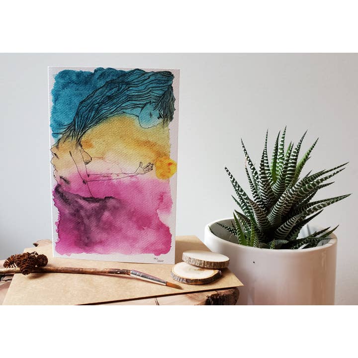 Carte de vœux « meet your edge and soften » pour la vente par Tree Drops