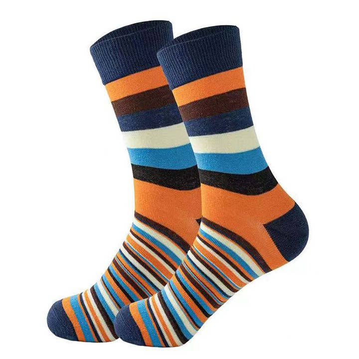 Bandan River Orange Men's Socks for wholesale by Beau Ties of Vermont
