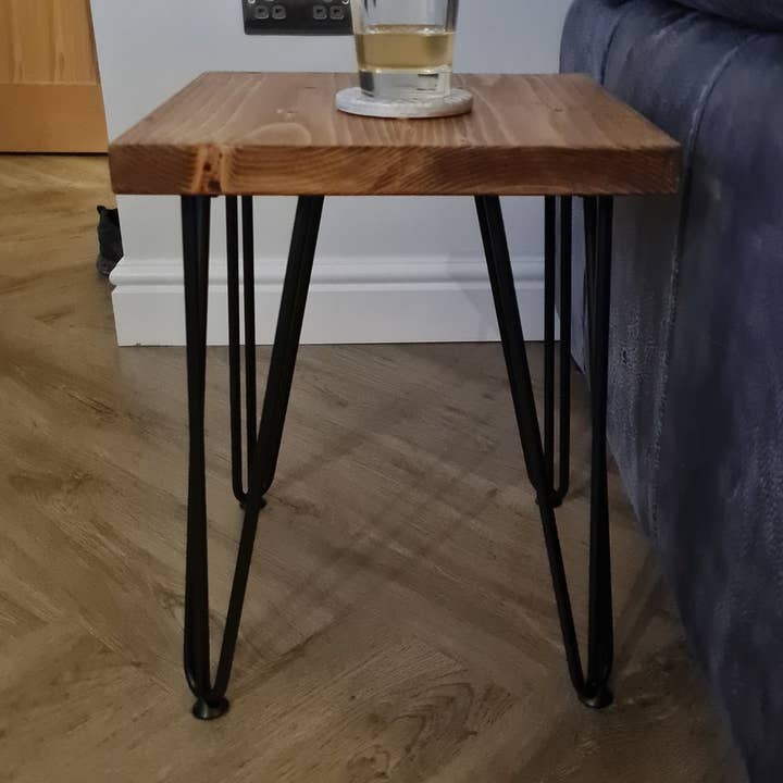 Industrial Hairpin Sidetable for wholesale by Ashwood Forge