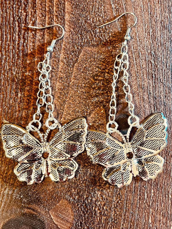 Butterfly Dangle Earrings for wholesale by Switchblade Stiletto