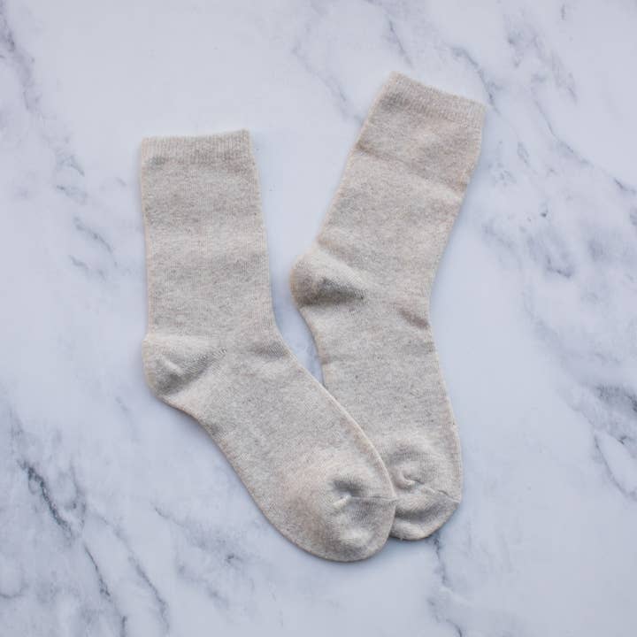 Tiepology - Wholesale Socks - Women's - Women's Solid Wool Cashmere Blend Socks