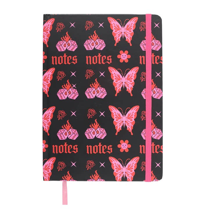 Something Different Wholesale - Wholesale Notebook - Flaming Butterfly A5 Notebook1