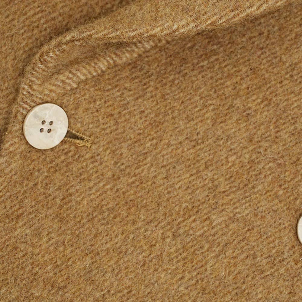 Colorea como imágenes Abrigo Blazer de Lana CT111 Otoño con Diseño de Solapa de Bufanda Combinada de venta al por mayor en Faire9