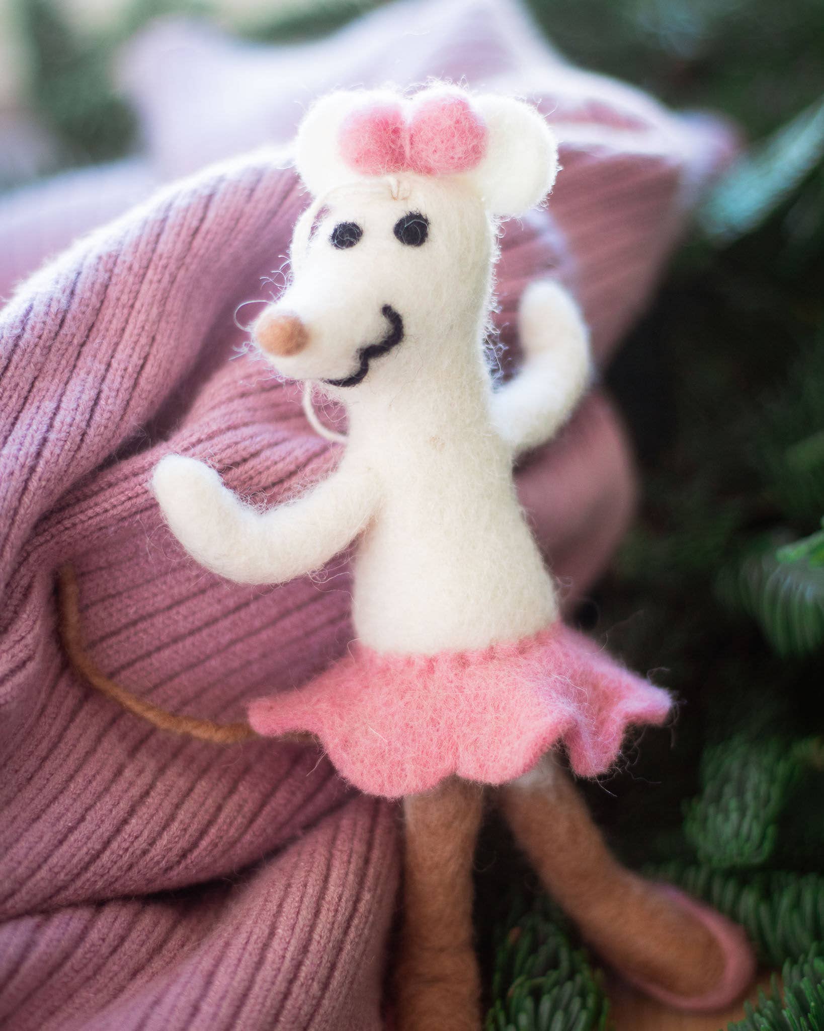 Friendsheep – wholesale Ornament – Cheery Mouse Eco Wool Ornament Collection - (8 styles)5