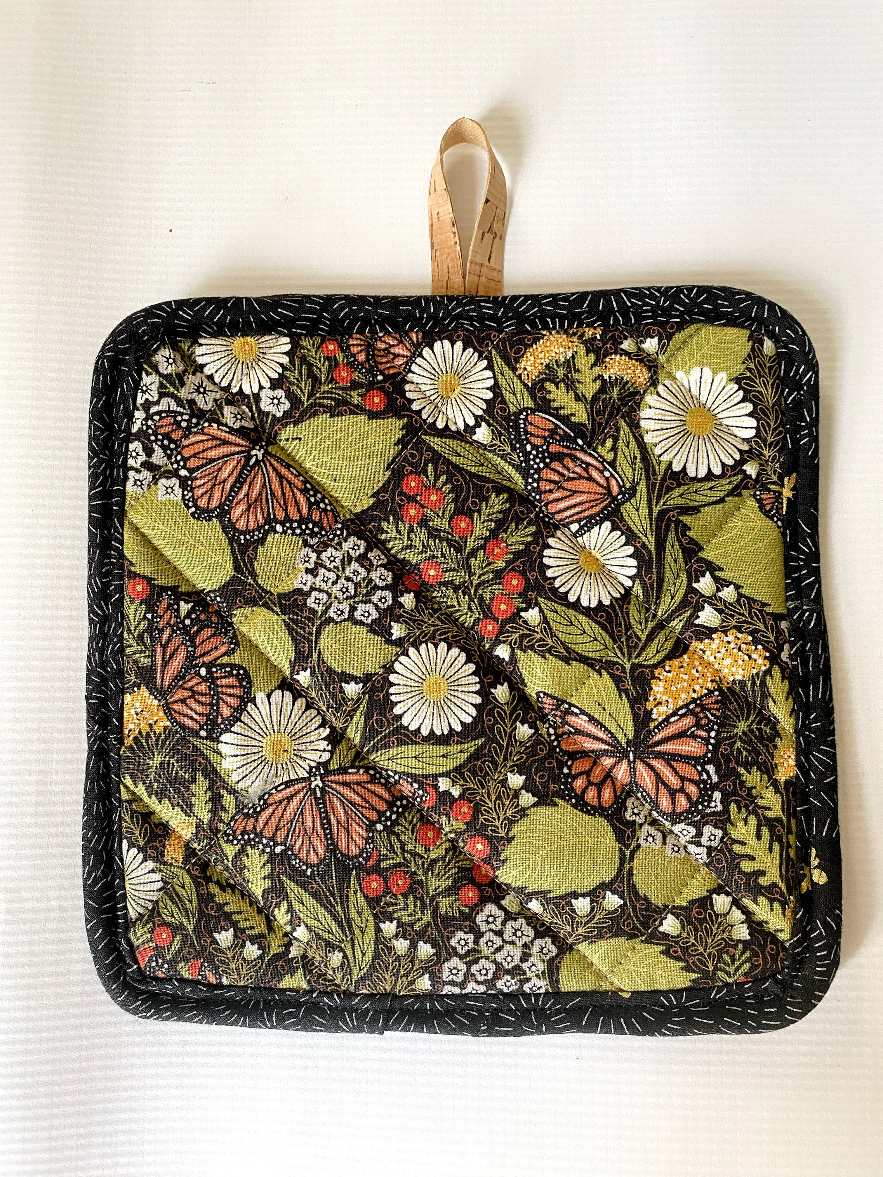 Alma Boheme Handmade - Wholesale Ovenwant/pothouder - Duurzame pannenlap van kurk en katoen met zakje81