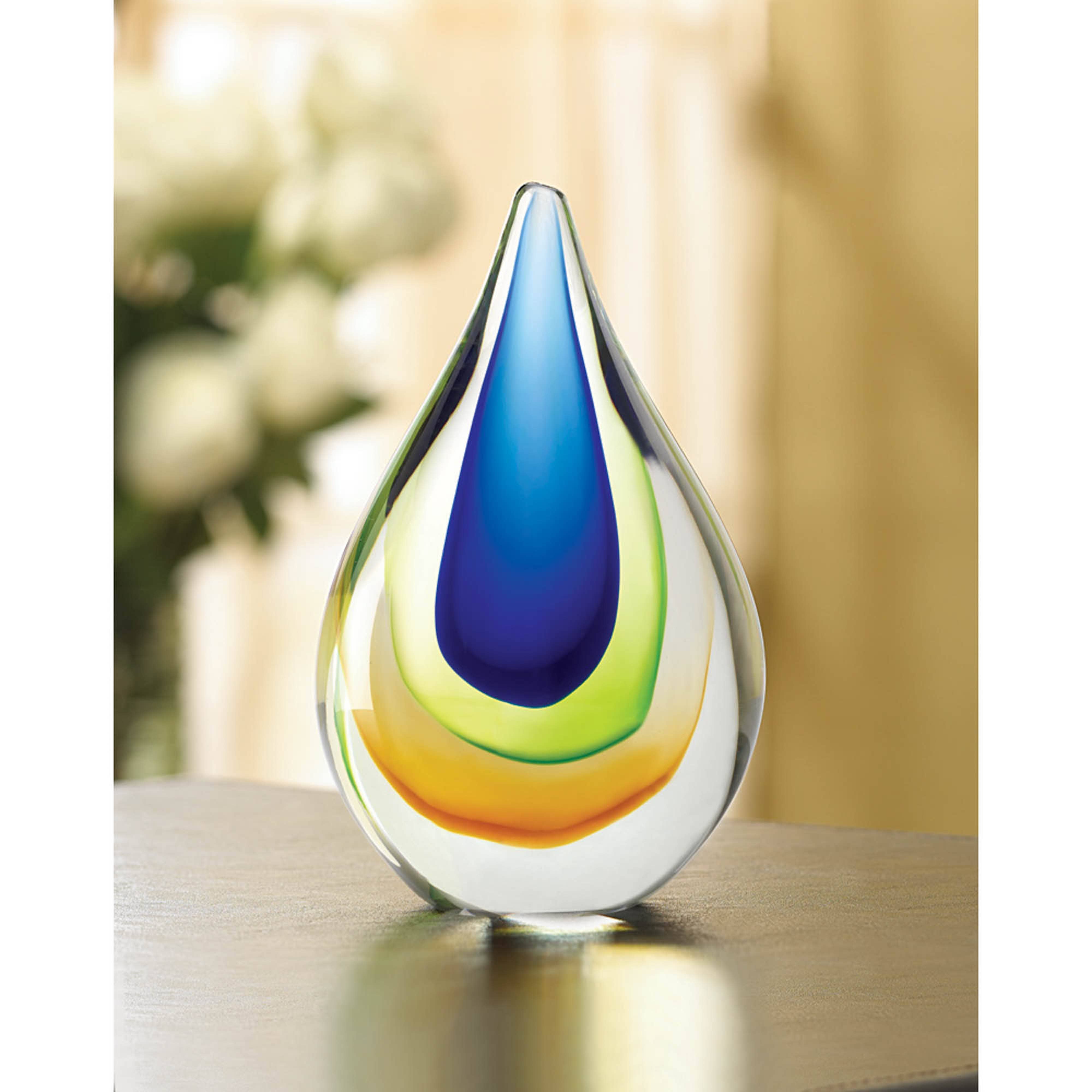 Zingz Home - Wholesale Decorative Tabletop Object - Art Glass Teardrop Decorative Object3