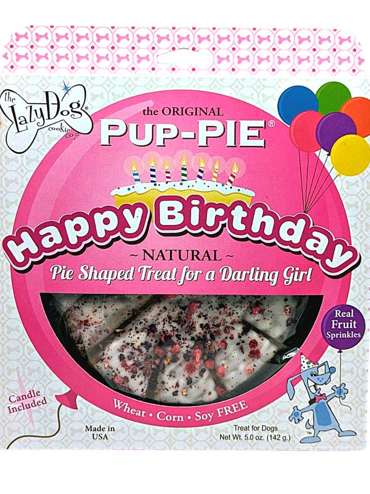 The Original PUP-Pie® Joyeux anniversaire pour une fille adorée pour la vente par The Lazy Dog Cookie Co., Inc.