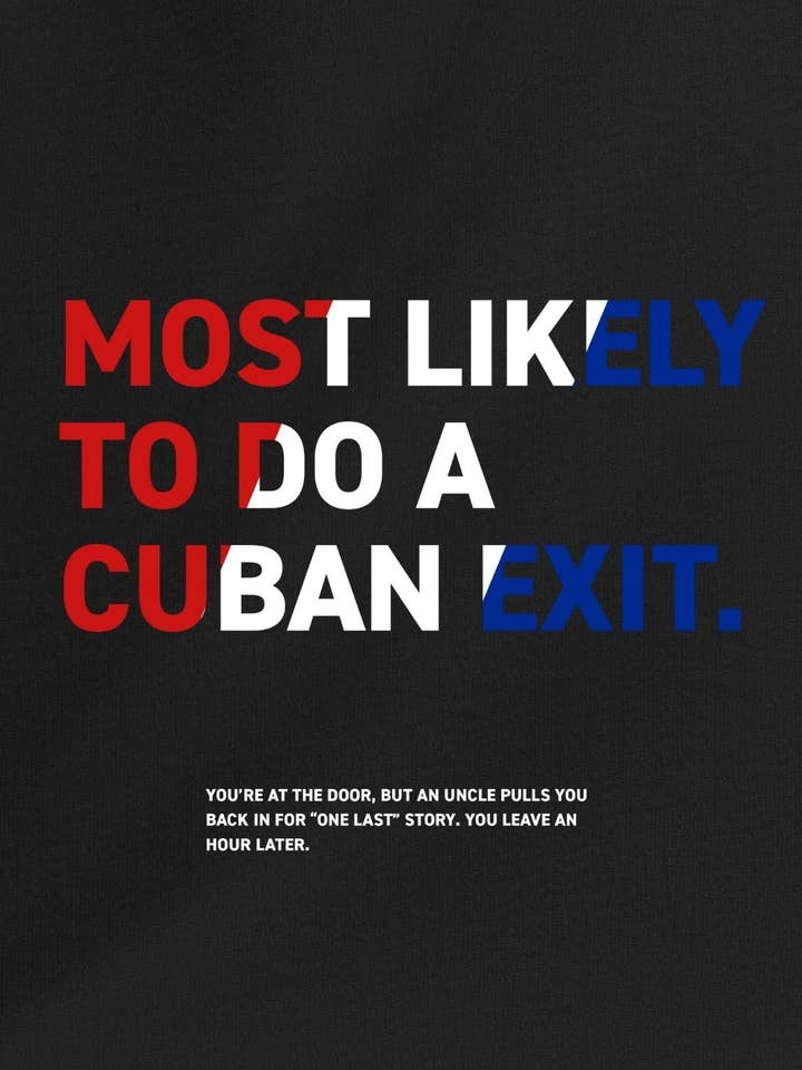 Cuban Exit Tee | Exit Club™ — Caught Edition for wholesale by Tourist Tee Co.