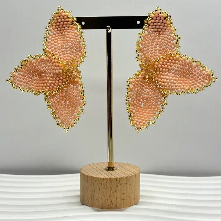 Bellalu Jewelry and Accessories - Wholesale Dangle Earrings - Half Flower Earrings – Modern Floral Statement Jewelry 8