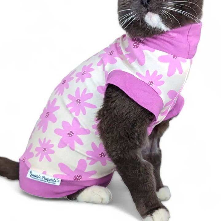 Cat Jumper - Le Fleur for wholesale by Queenie's Pawprints